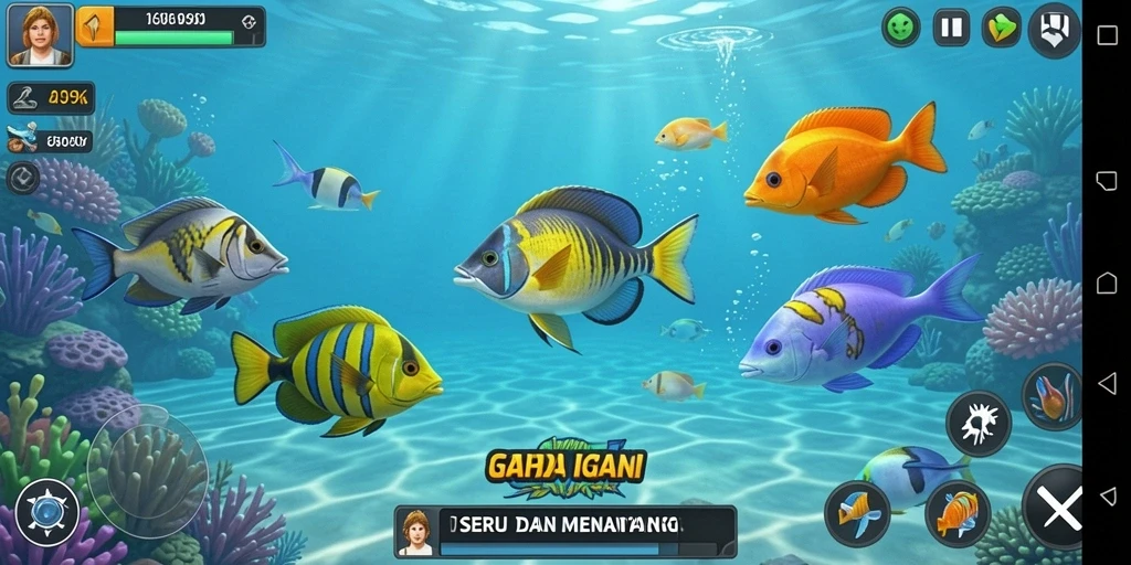 Gameplay seru tembak ikan di 66D dengan efek visual menarik.