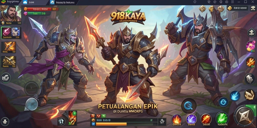 Screenshot gameplay 918KAYA menampilkan aksi petualangan yang mendalam.