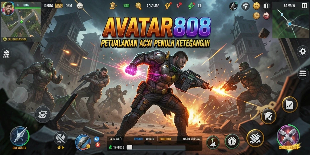 Tampilan gameplay aksi yang mendebarkan dari AVATAR808.