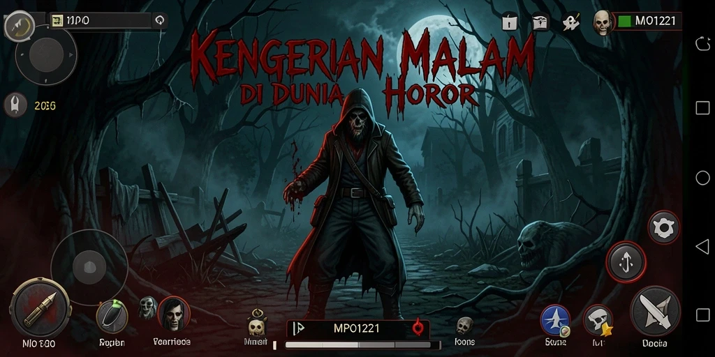 Tangkapan layar menampilkan suasana mencekam dari game MPO1221.