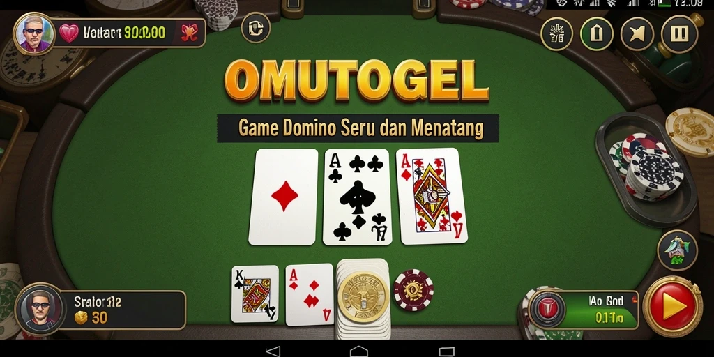 Tampilan gameplay menarik dari OMUTOGEL dengan intensitas permainan Domino.