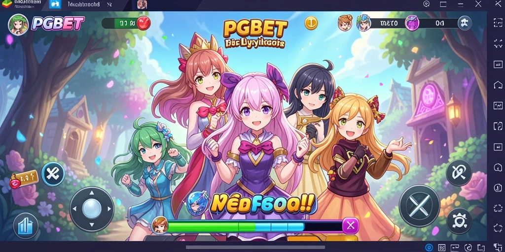 Tampilan gameplay PGBET dengan karakter Anime yang beraksi.