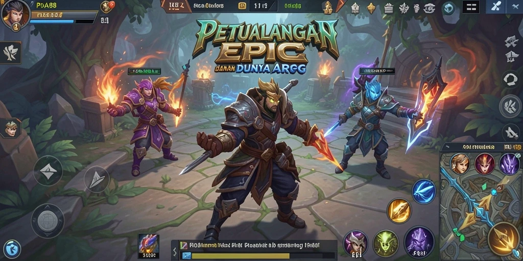 Screenshot gameplay ARPG yang menegangkan dan menakjubkan.