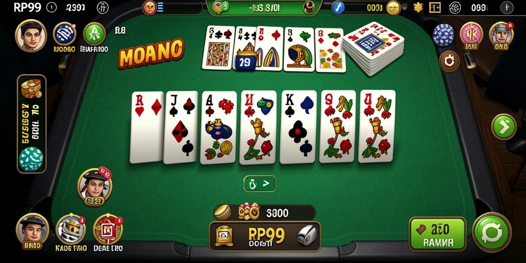 Tampilan gameplay menarik dari game Domino RP99.