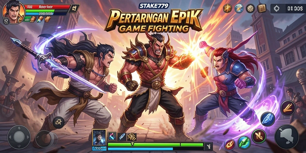 Tampilan gameplay STAKE779 yang seru dalam pertarungan Fighting.