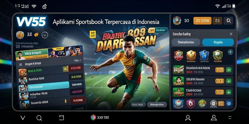 Tangkapan layar VV55 menunjukkan pengalaman taruhan olah raga yang menarik.